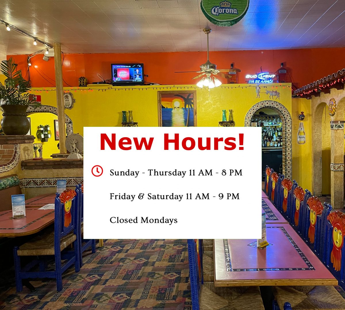 New Mexican restaurant hours